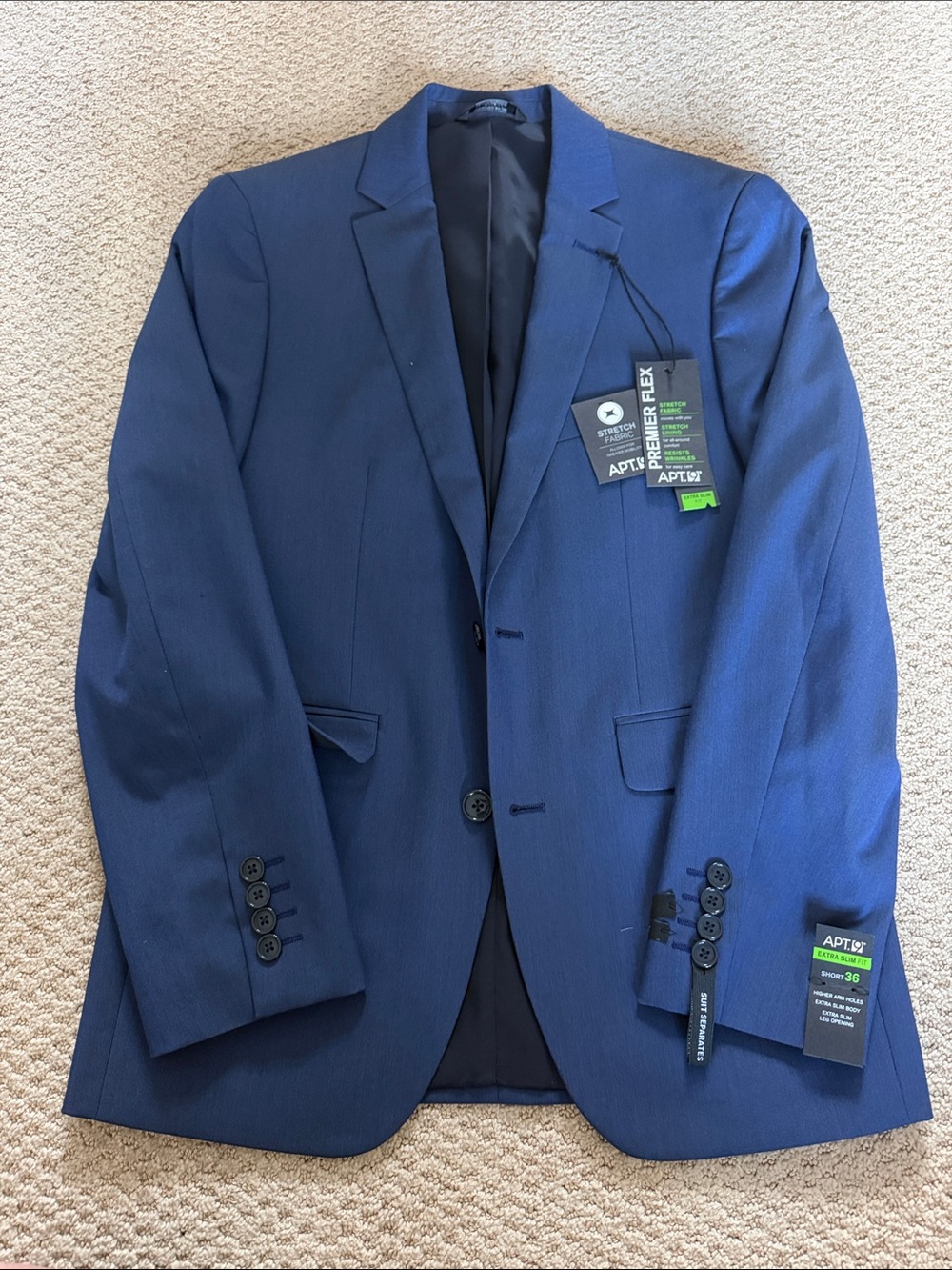 Apt. 9 Men's Blue Stretch Sport Coat